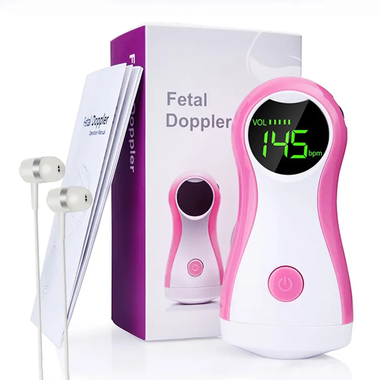 Yonker Handheld Portable Fetal Dopler Baby Heart Rate Monitor Pocket Doppler Monitor for pregnancy