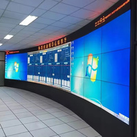 Layar Video Wall Digital Signage LCD Tahan Air 55/46 Inci Paling Populer 2x2/3x3 Layar TV Lebar Indoor HDR10/HDR10+ Garansi 3 Tahun