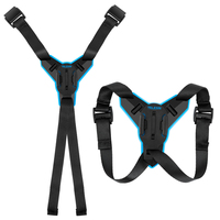 Support de casque de moto Telesin, support de mentonnière, adaptateur de casque pour caméras GoPro Hero 9/8/7/6/5/4