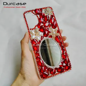 Fashion Design Bling Smart Phone Cover For Samsung A14 A13 A22 S22 S23 Note 20 A04s A04e Hard Diamond Back Cover Case