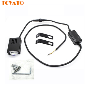 TCYATO faretti per <span class=keywords><strong>automobili</strong></span> e moto, fari, perline <span class=keywords><strong>LED</strong></span>, montante esterno, pellicola blu occhi diavolo - Product Image 2