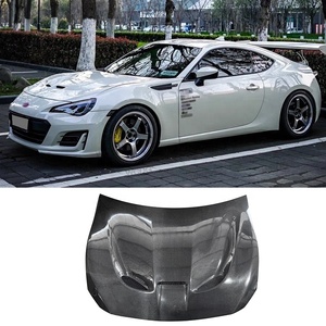 Capot avant en fibre de carbone style <span class=keywords><strong>SM</strong></span> pour Toyota GT86 Subaru BRZ FT86 ZN6 2013-2020, avec prise d'air de pare-chocs avant et couvercle de capot, kit carrosserie - Product Image 1