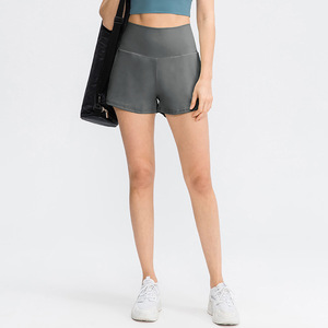 Logo personnalisé Doux Plusieurs Couleurs D'été Nuage Sensation Taille Haute Shorts <span class=keywords><strong>De</strong></span> Sport Fitness Yoga Tennis Wear Shorts Avec Poches - Product Image 6