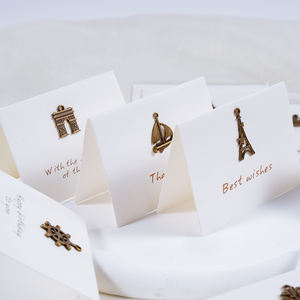 Set di biglietti d'<span class=keywords><strong>auguri</strong></span> Vintage in metallo, - Product Image 6