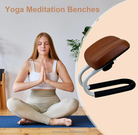 Chaise de yoga antidérapante, hauteur réglable, adaptée au yoga, à la méditation à genoux, chaise de yoga multicolore, chaise de prière