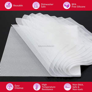 Láminas de Silicona Reutilizables para Deshidratador de Alimentos, 14*14 Pulgadas, Paquete de 6/10/12 Piezas, Malla Fina, para Deshidratadores Excalibur, <span class=keywords><strong>Cosori</strong></span> y Magic Mill - Product Image 6