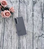 Coque transparente en TPU à protection antichute aux quatre coins pour la série S26 avec découpe pour caméra grand angle, coussin d'air, anti-rayures, sensation soyeuse et fine