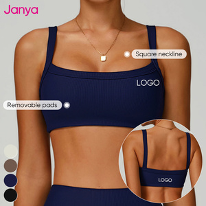 Janya 2 Piece Activewear Slim Fit Sportswear Suit Gym Fitness Clothing Sets High Waist <strong>Ribbed</strong> <strong>Tight</strong> Yoga Leggings Set for Women - Product Image 3