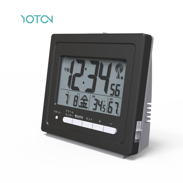 Factory Wholesale LCD Display Electronic Minimalist Calendars Temperature & Humidity Alarm Clock with Backlight