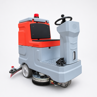 LM-W580 Nouvelle autolaveuse autoportée à batterie, brosse en nylon et fil d'acier, 3000m²/h, nettoyage industriel intensif