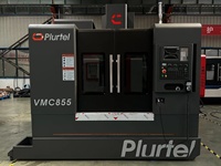 Centre d'usinage CNC PLURTEL VMC855 VMC850, machine-outil de fraisage vertical, broche BT40, table de travail unique, usage intensif