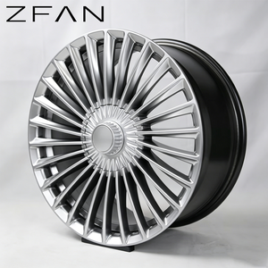 Jantes de voiture en alliage d'aluminium forgées sur mesure par l'usine source, par procédé <span class=keywords><strong>Flow</strong></span> Forming, 5x120 5x1143 4x100 6x139.7 Multi PCD Noir Or - Product Image 1