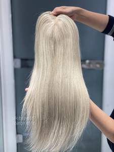 2024 haute qualité soyeux droite Balayage perruque européenne Remy cheveux pour les femmes brut Topper pour la perte de cheveux haut de gamme produit de cheveux humains - Product Image 2