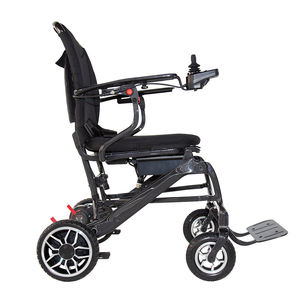 כסא גלגלים חשמלי מתקפל מסיבי פחמן עם סוללת ליתיום (בית/בית חולים/חוץ) - מבצע חם לנכים וקשישים - Product Image 1