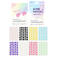 Patchs Hydrocolloïdes en Forme d'Étoile OEM Sans Huile à l'Acide Salicylique pour le Traitement de l'Acné du Visage – 40 Patchs par Paquet