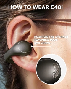 หูฟังแบบหนีบ Anker C40i Open-Clip-On, กันน้ำระดับ IPX-5, ดีไซน์ข้อต่อแบบยืดหยุ่น ควบคุมด้วยปุ่ม C40i Open-Ear - Product Image 3