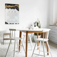 Affichage d'art juif Judaica Panneaux muraux Panneaux carrés imperméables en acrylique de luxe Boîte de présentation carrée en plexiglas