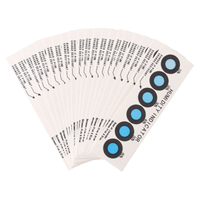 Carte indicatrice d'humidité haute sensibilité, hygromètre durable, autocollant de détection environnementale personnalisé pour ordinateur, 6 points, 10% 60%