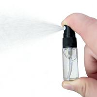 Flacon pulvérisateur de parfum ou lotion miniature personnalisable en plastique, rechargeable, format voyage, emballage cosmétique, brume fine, soyeux