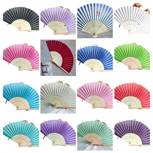 พัดผ้าไหมขนาดเล็ก 21 ซม. สำหรับงานแต่งงาน พัดเปล่าสำหรับงาน DIY ผลิตจากประเทศจีน - Product Image 2