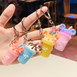 Hot Sale Silicone Liquid for Kawaii Bubble Tea & Milk Tea Keychains Durable Eco-Friendly