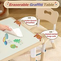 Meubles de garderie pour enfants, chaises de table pour tout-petits, table graffiti pour enfants, ensemble de chaises de table d'activités pour enfants, table d'étude et chaise de bureau pour tout-petits