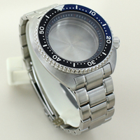 Nouveauté - Boîtier de montre de plongée en acier inoxydable 316L de 45 mm avec verre saphir et cadran de 28,5 mm pour mouvement Seiko NH34 NH35/36/38 10 ATM