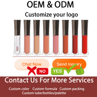 Set de 7 Labiales Líquidos Mate de Terciopelo, Larga Duración, Impermeables, Hidratantes, Resistentes a la Decoloración, Voluminizadores de Labios, Regalo Perfecto