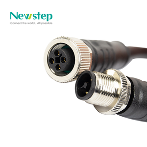 M12 S T K L M daya tinggi <span class=keywords><strong>2</strong></span> + PE <span class=keywords><strong>3</strong></span> + PE tegangan besar dicetak sudut kanan siku lingkaran PVC PUR konektor pria IP67 - Product Image 5