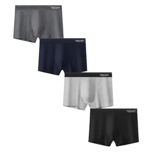 Daily Leisure Comfortable And Breathable Solid Color Cotton Boxer Briefs for Men
