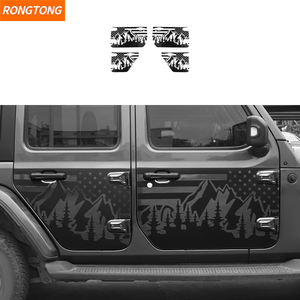 Autotür Us Flag Style PVC Aufkleber für Jeep Wrangler JL/JT Gladiator 2/4 Tür 2018 bis Auto Außen zubehör - Product Image 1
