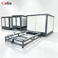Four de cuisson industriel pour peinture en poudre avec chariot, taille personnalisée, chauffage au gaz naturel pour séchage de pièces automobiles, certifié CE