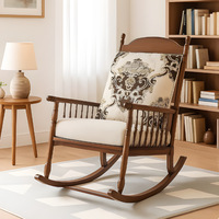 Tumi |   Fauteuil de balcon en bois tressé de style américain, décontracté, avec mousse de densité moyenne, pour salon et mobilier de maison