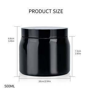 Vente en gros de contenants en plastique vides pour cosmétiques de 500 ml, pot pour gommage corporel, pot en plastique pour beurre corporel de 500 ml - Product Image 5