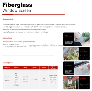 Nhà Máy Giá sợi thủy tinh lưới muỗi cửa lưới màn hình côn trùng màn hình cho Windows - Product Image 5