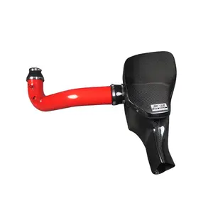 EDDYSTAR migliore qualità di vendita tubo rosso prestazioni heatshield heat air filtro di aspirazione dell'aria fredda per Ford Mustang Mondeo Focus