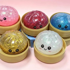 Glitter Dumpling Squishy - Caja de Dumplings con Purpurina Aleatoria, Juguete Squishy de 10 Colores, Más Sorpresas - Product Image 4