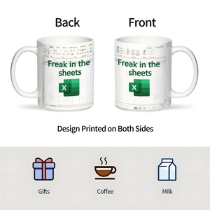 Taza de Café Creativa con Diseño de Hoja de Cálculo Excel, Regalo Personalizado para Amantes del Café, Divertida y Genial, Taza de Café Electrónica con Hoja de Cálculo Excel - Product Image 4