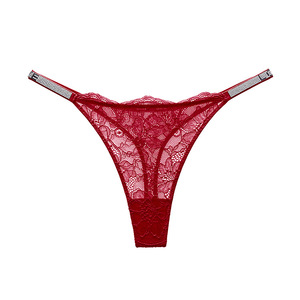 Tanga de Encaje Sexy para Mujer, Cintura Baja, Transpirable, Estilo Bikini, Sin Costuras, Invisible, Venta al Por Mayor - Product Image 4