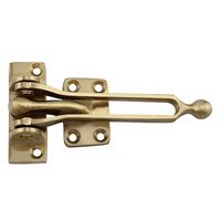 Loquet en laiton massif et alliage de zinc au design moderne, antivol, avec chaîne métallique durable, pour porte d'entrée, finitions multiples, installation facile