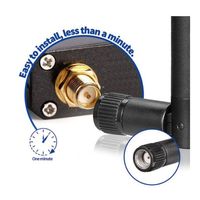 Antennes externes de téléphone portable de routeur de Wifi d'antenne de 2.4g 5g 6E, zone de Wifi de fond de la coutume 4.6DBi 2400-5900MHz de produit