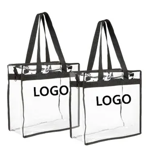 Business Classical Men Zipper Shoulder Tote Bags Customized Logo Portable Handbag