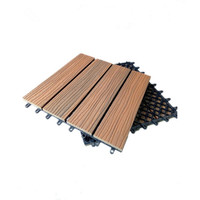 Dalles de terrasse en WPC co-extrudées à emboîtement pour extérieur, pour pose DIY