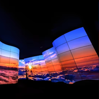 Affichage LED polychrome d'intérieur Premium P6 Tailles sur mesure pour centre commercial et magasin de détail Animation publicitaire et graphiques