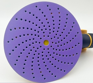 Oem 6-inch mutiholes Tím gốm giấy nhám Hookit móc và vòng chà nhám đĩa với bộ phim ủng hộ 3m737u giấy mài mòn - Product Image 2