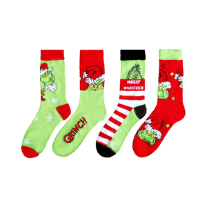 <span class=keywords><strong>Calcetines</strong></span> de Algodón Navideños Antideslizantes y Transpirables con Diseño de Dibujos Animados, <span class=keywords><strong>Calcetines</strong></span> Divertidos y Originales de <span class=keywords><strong>Grinch</strong></span> - Product Image 5