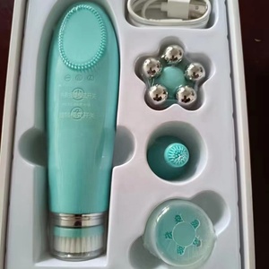 Multi-function 4 in 1 Wash Cleaning Machine Waterproof Soft Silicone Electric Cleansing Facial <b>Massager</b> Face Washing Brush - Product Image 4