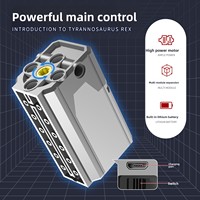 Bloques de Construcción de Dinosaurios Jurásicos a Control Remoto, con Partículas Pequeñas, de Plástico ABS, Juguete Electrónico