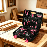 Ensemble d'outils à main pour la maison de 153 pièces avec perceuse sans fil pour les projets de réparation DIY à domicile