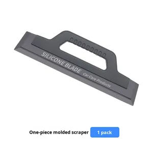 Raclette en silicone souple améliorée, monobloc, motif fibre de carbone, pour le nettoyage automobile, sans dommage pour la peinture - Product Image 5
